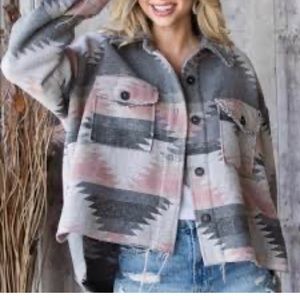 - Delilah AZTEC PRINT JACKET. Size L